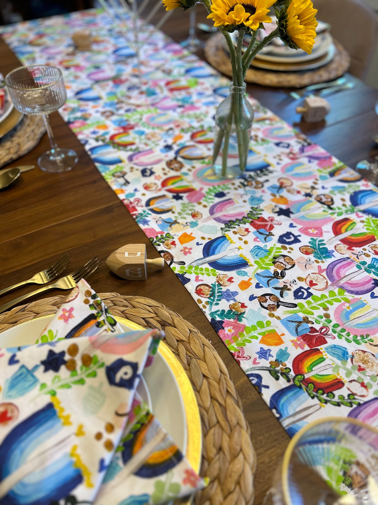 Everything Hanukkah Table Runner