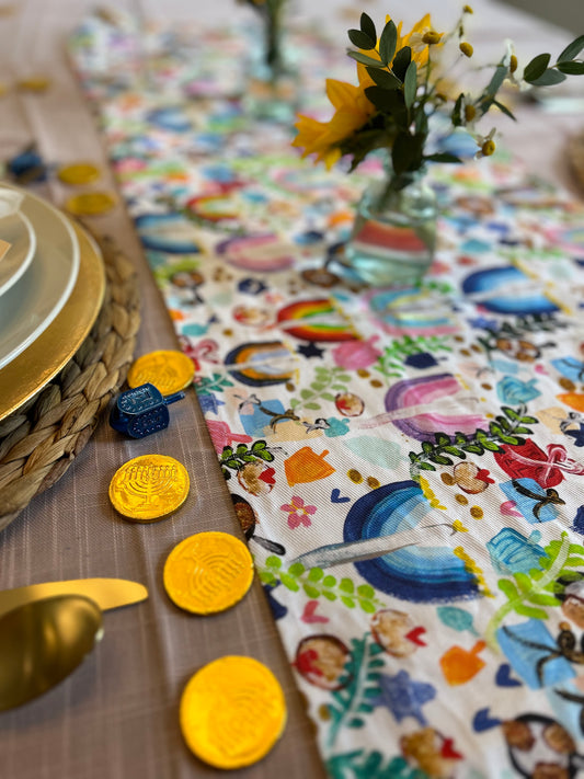 Everything Hanukkah Table Runner