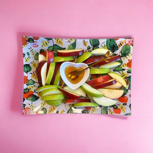 Honey Bees + Leaves | Apple + Honey Dish Set