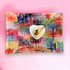 Heart menorahs Hanukkah serving tray with heart-shaped bowl and gold spoon