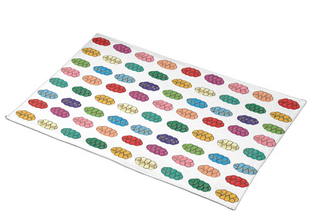 Rainbow Challahs | Challah Cover