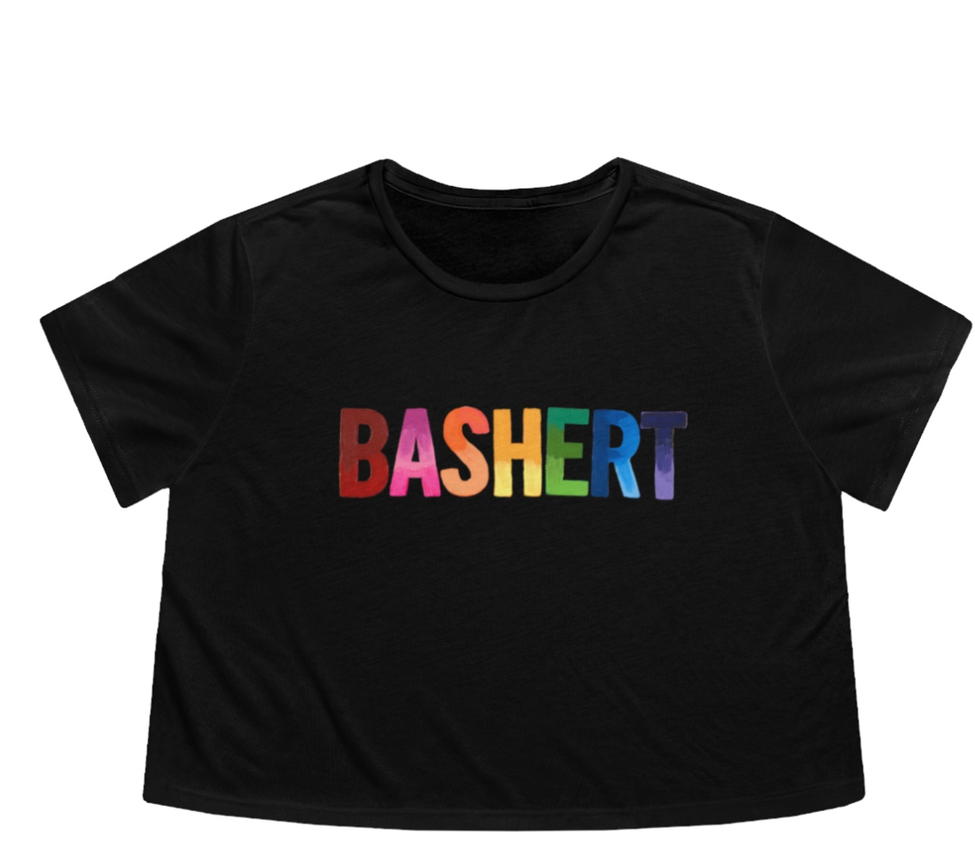 Rainbow Bashert | Flowy Cropped Tee