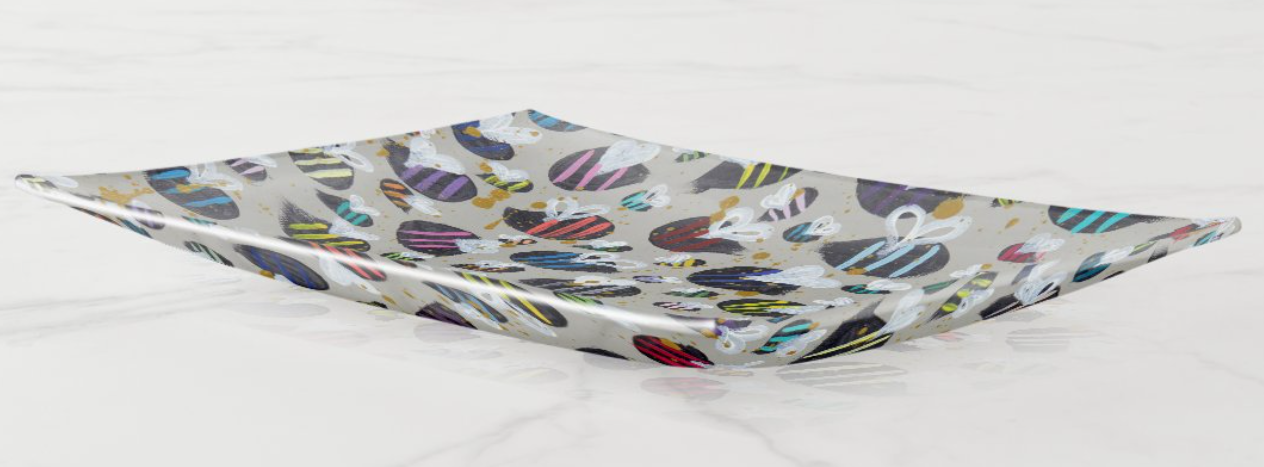 Rainbow Bees | Apple + Honey Dish Set