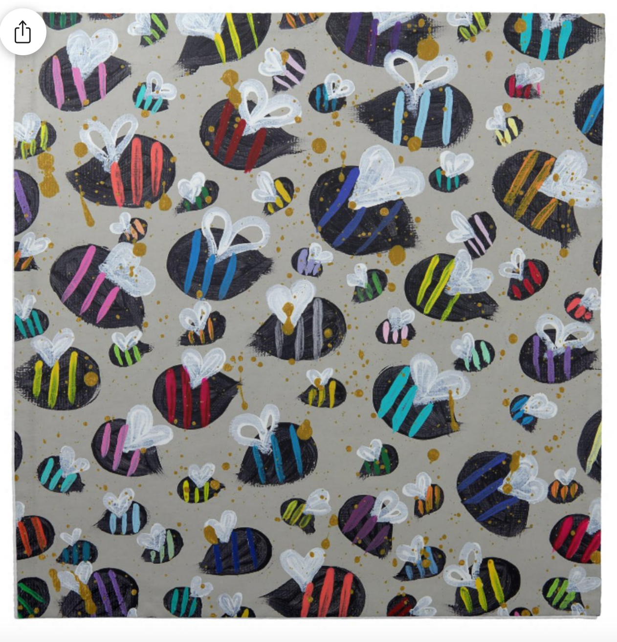 Rainbow Bees | Napkins