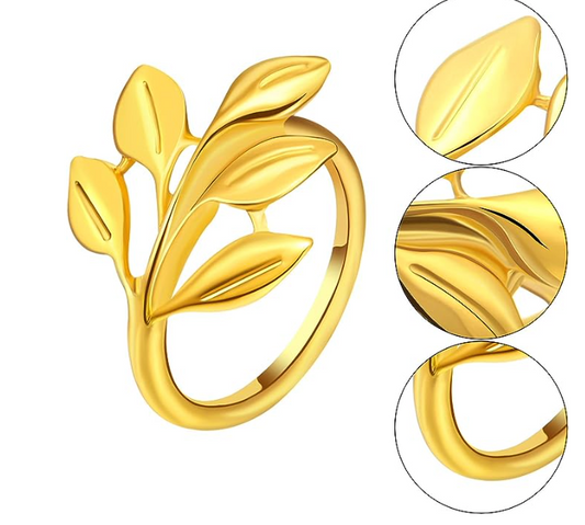Gold Leaf Napkin Rings - Add On