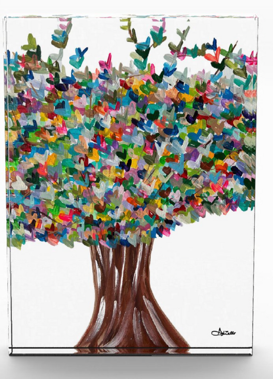 New Heart Tree | Acrylic Art Block