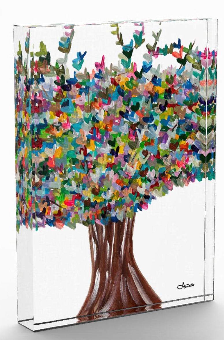 New Heart Tree | Acrylic Art Block