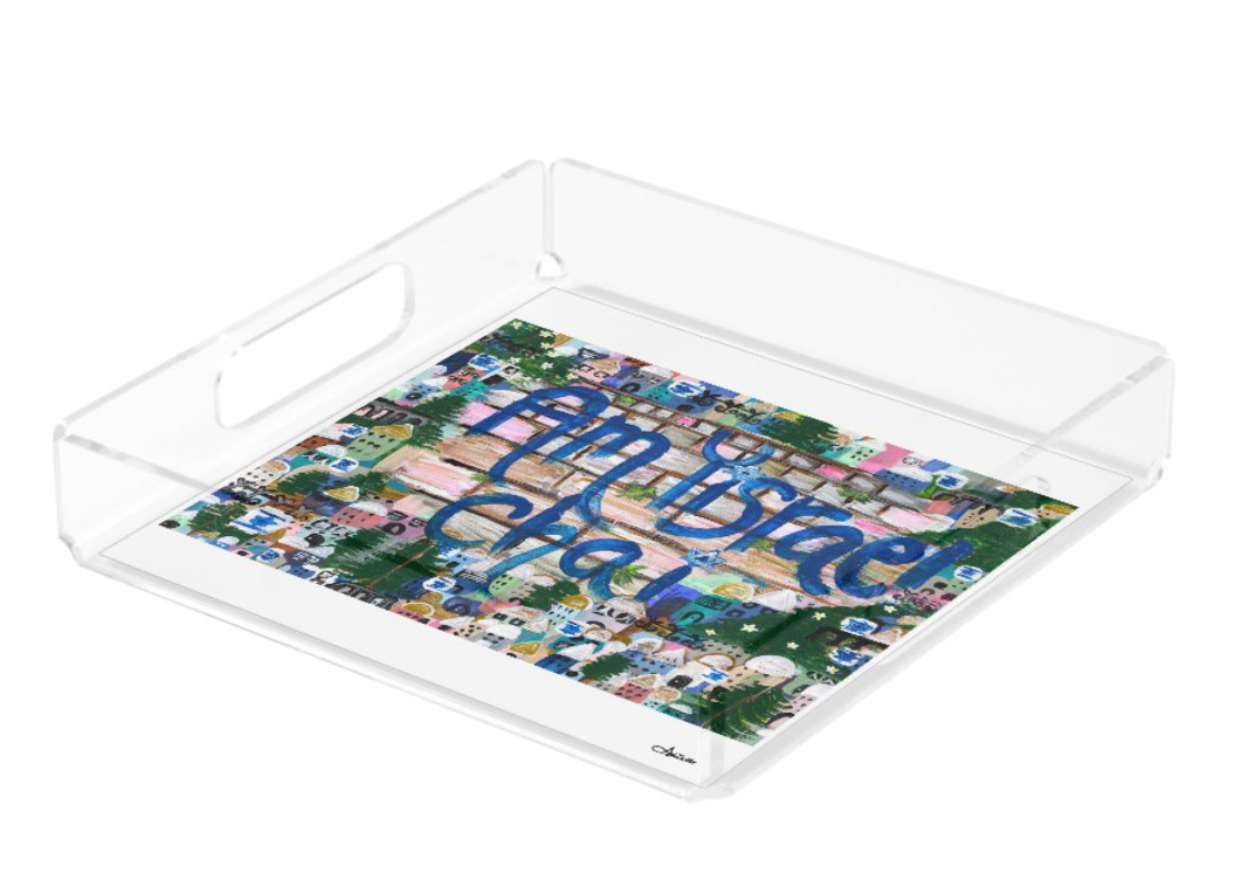 Am Yisrael Chai Acrylic Tray