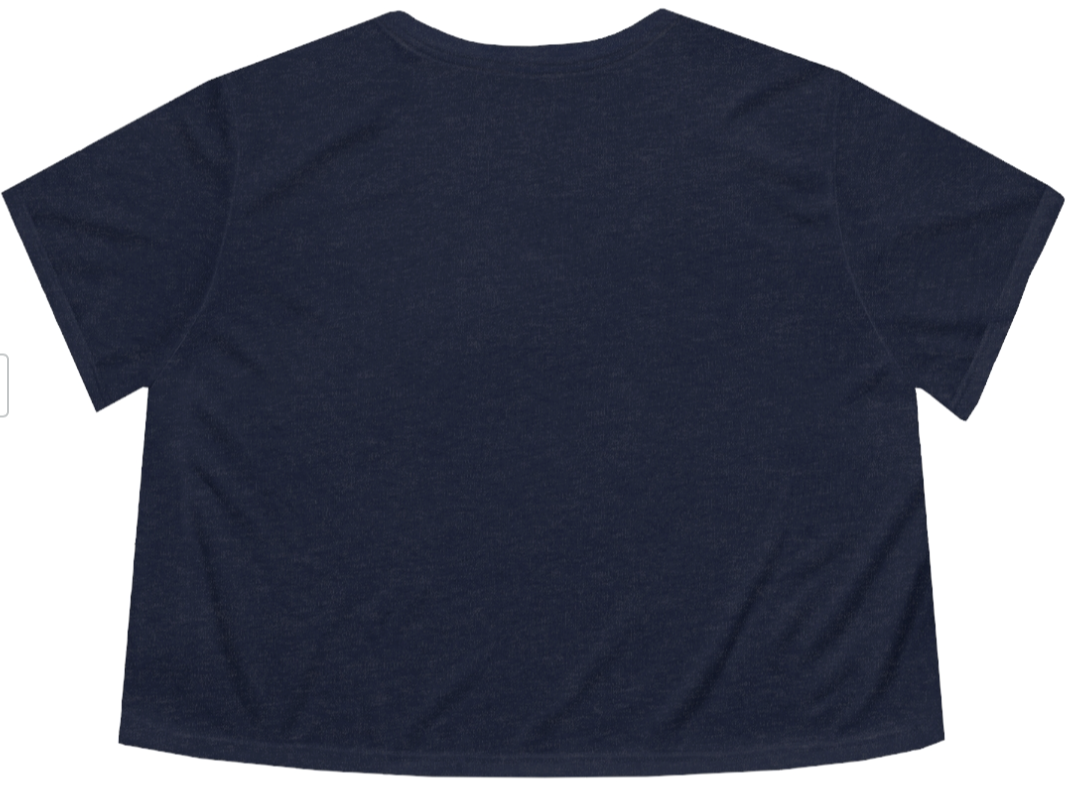 Blue Menorahs Hanukkah | Flowy Cropped Tee