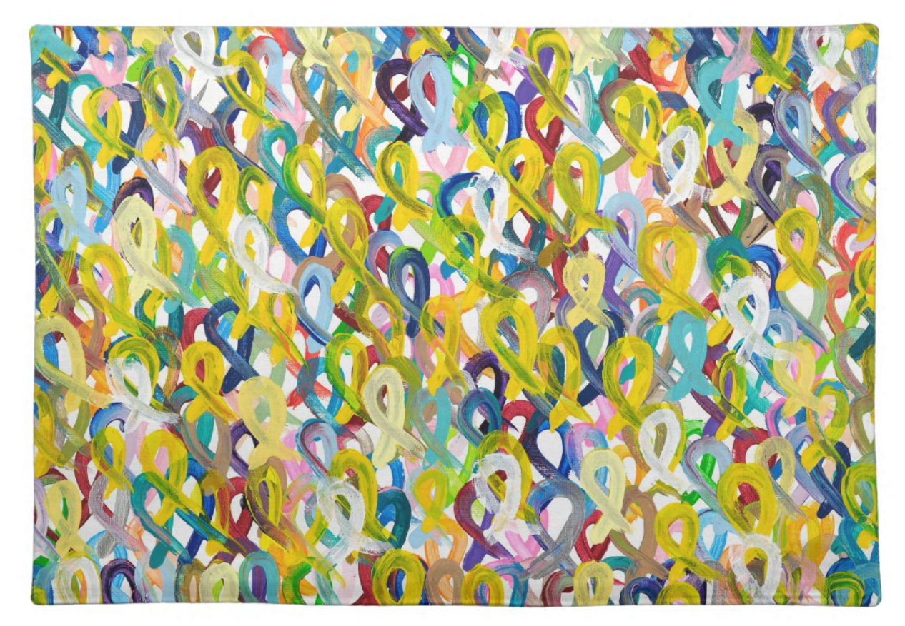 Rainbow Hope Challah Cover