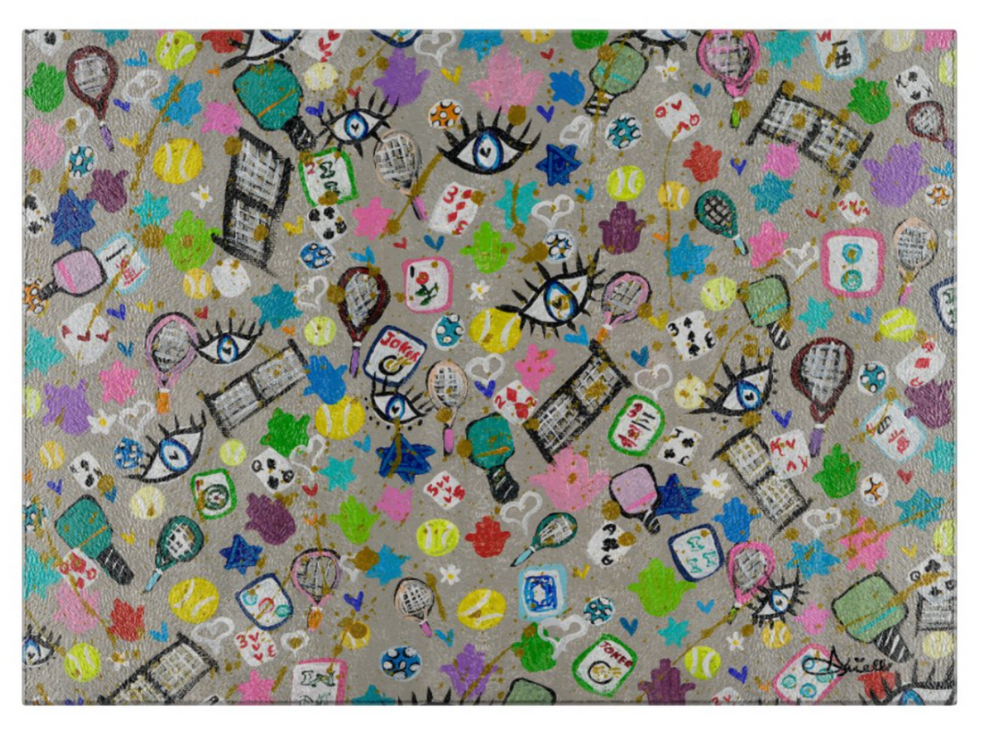 Mahj + Friends Glass Drip Tray