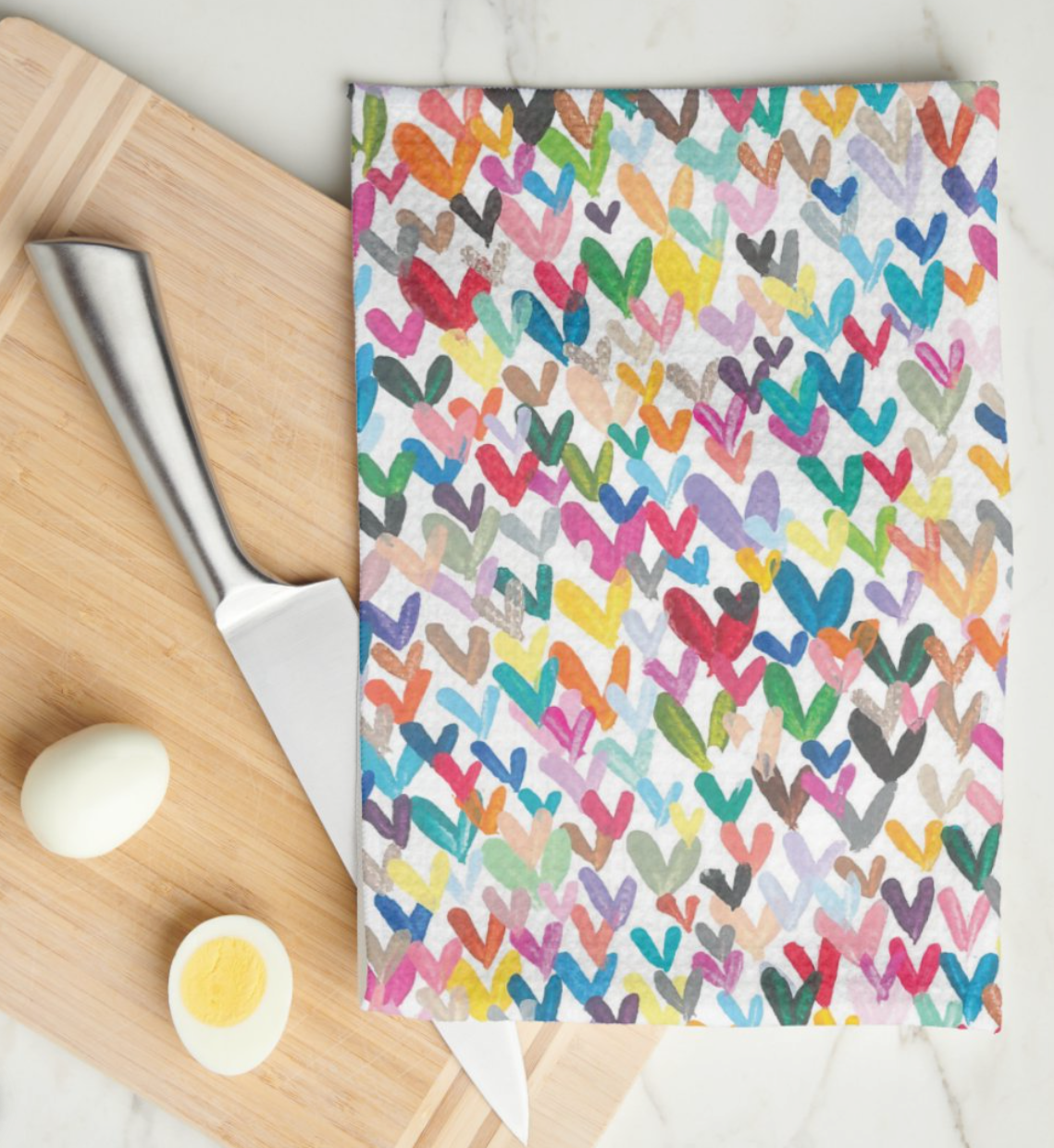 A Million Hearts For You Kitchen Tea Towel