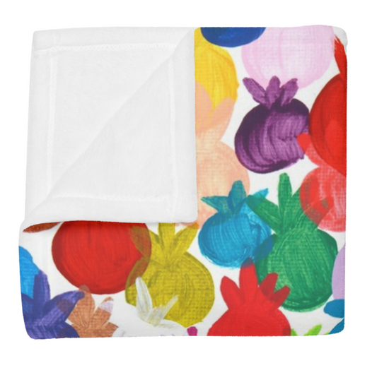 Rainbow Pomegranates | Throw Blanket