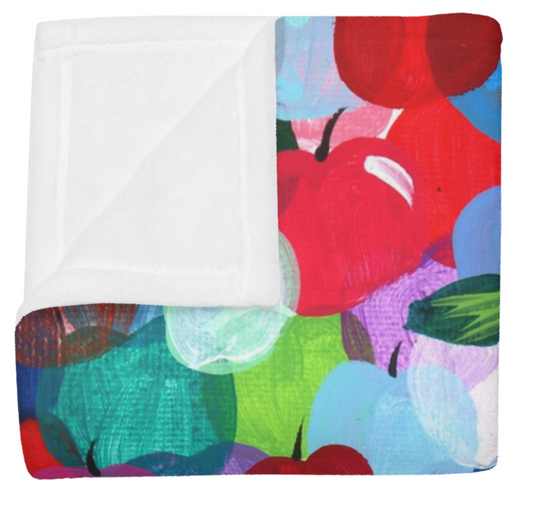 Rainbow Apples | Throw Blanket