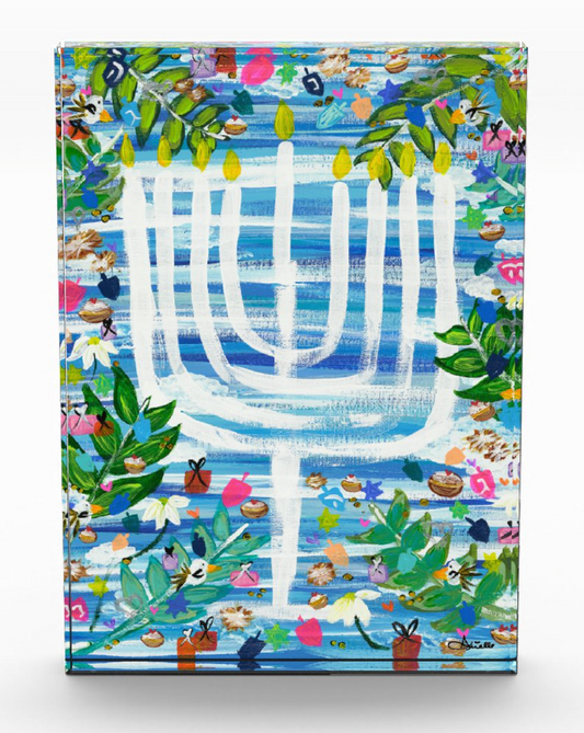 Hanukkah Garden Party | Acrylic Art Block