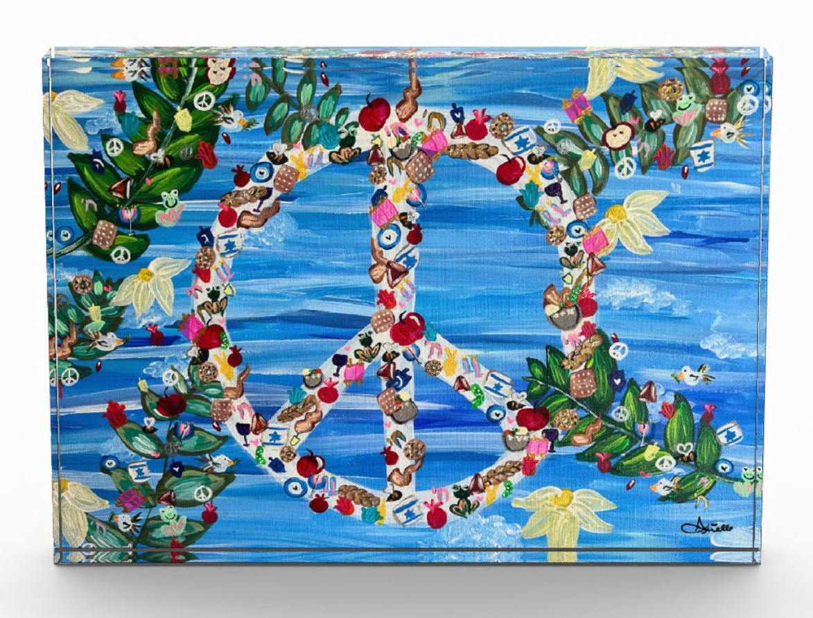 Peace, Love + Light | Acrylic Art Block