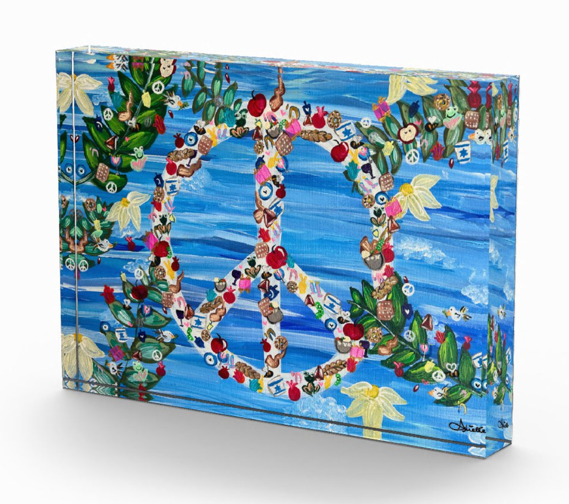 Peace, Love + Light | Acrylic Art Block