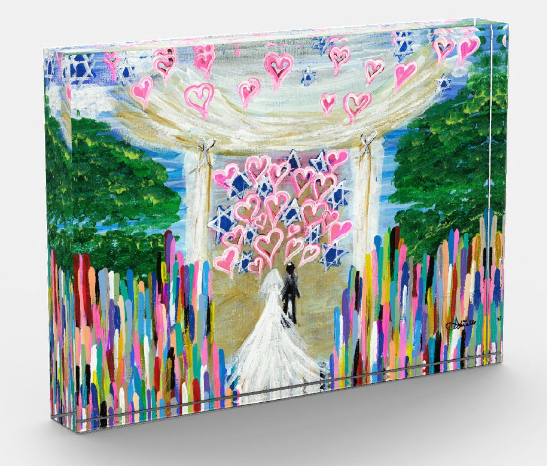 Jewish Wedding | Acrylic Art Block