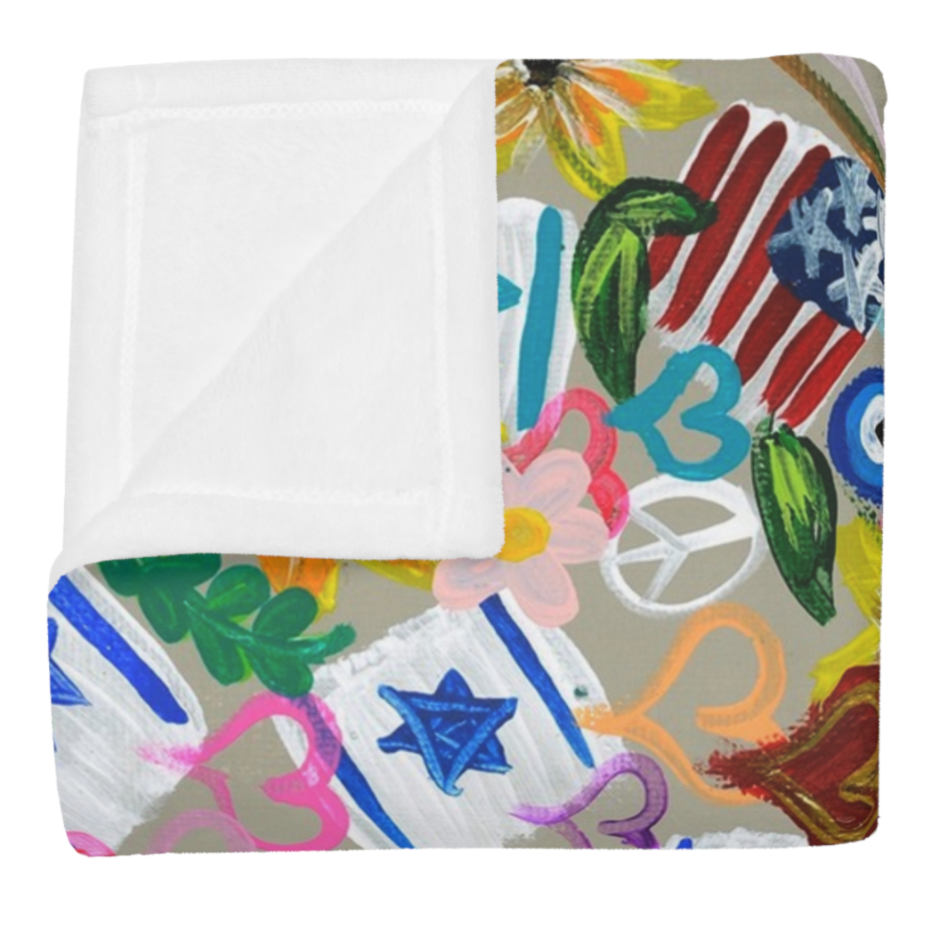 Jewish American Throw Blanket