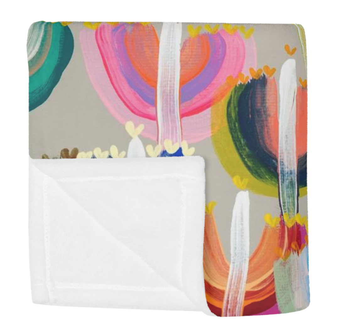 Rainbow Menorahs Throw Blanket