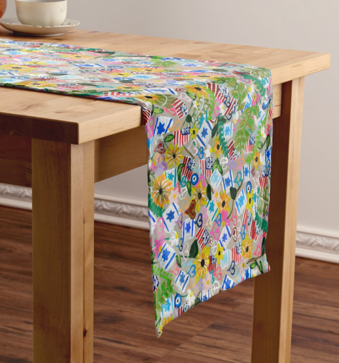 Jewish American Table Runner