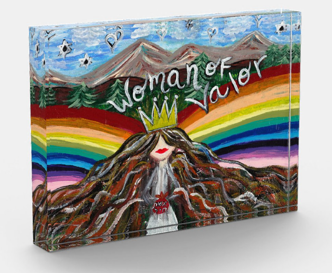 Woman of Valor Acrylic Art Block