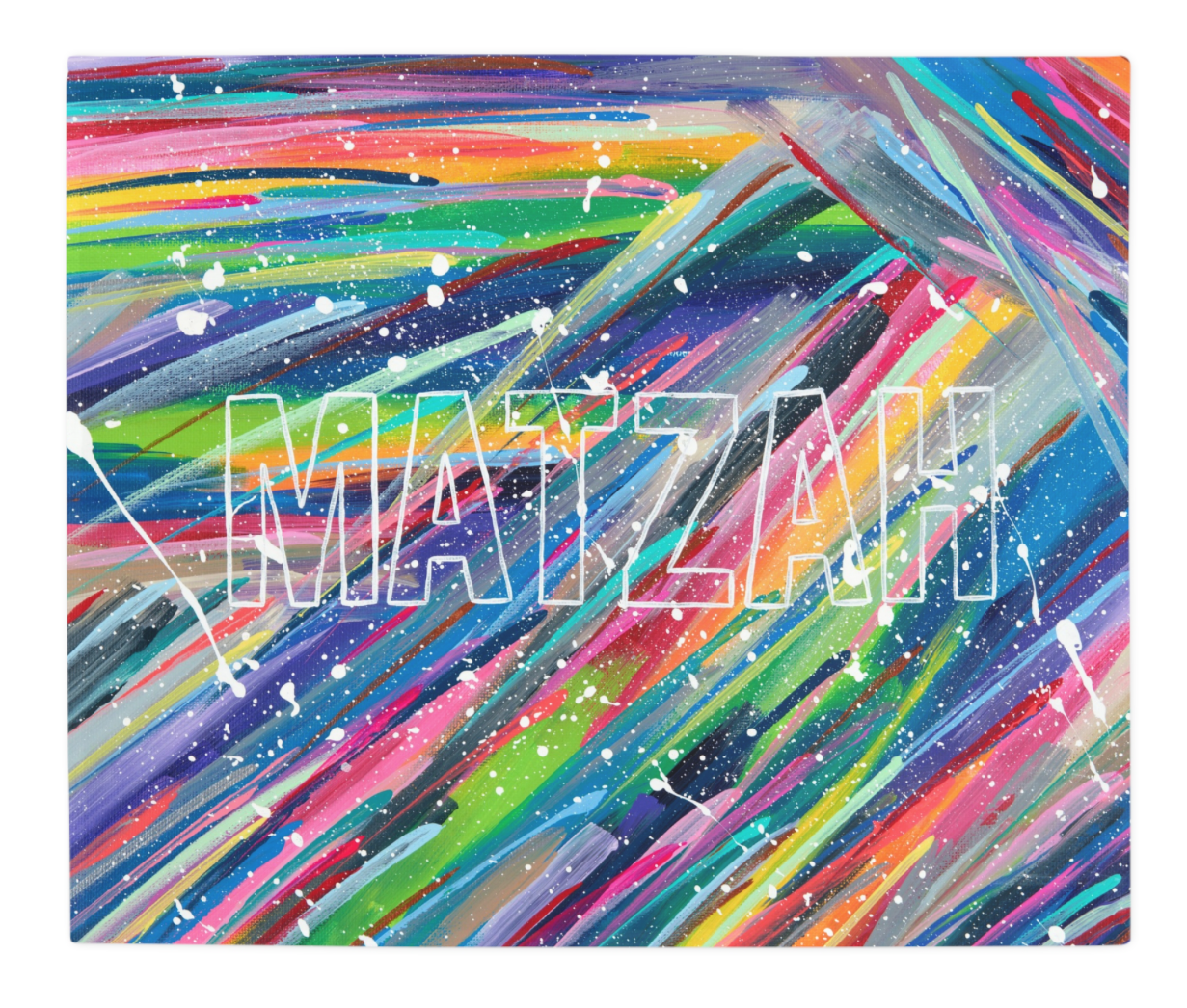 Matzah Splatter Throw Blanket