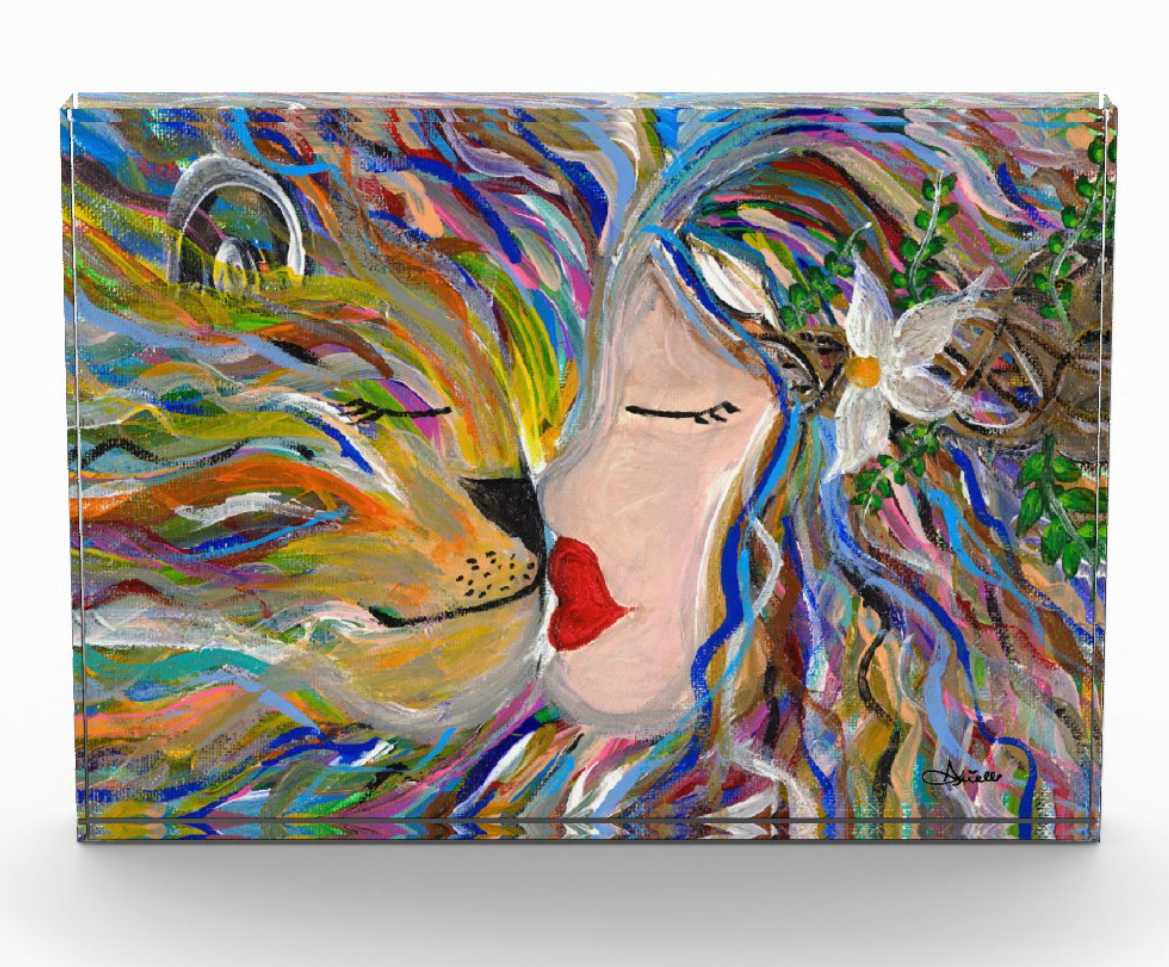Lioness Acrylic Art Block