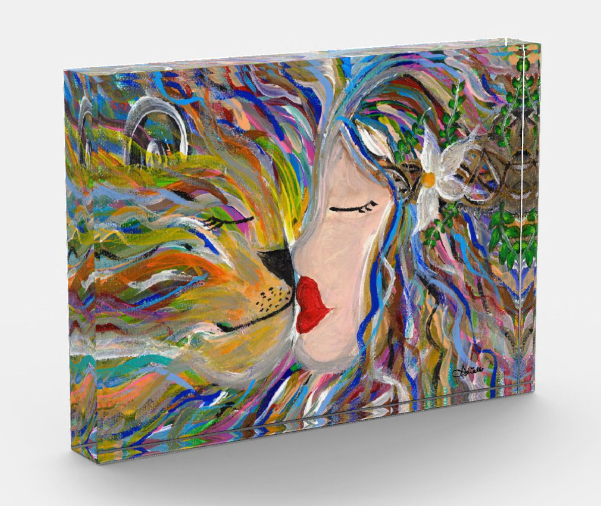 Lioness Acrylic Art Block