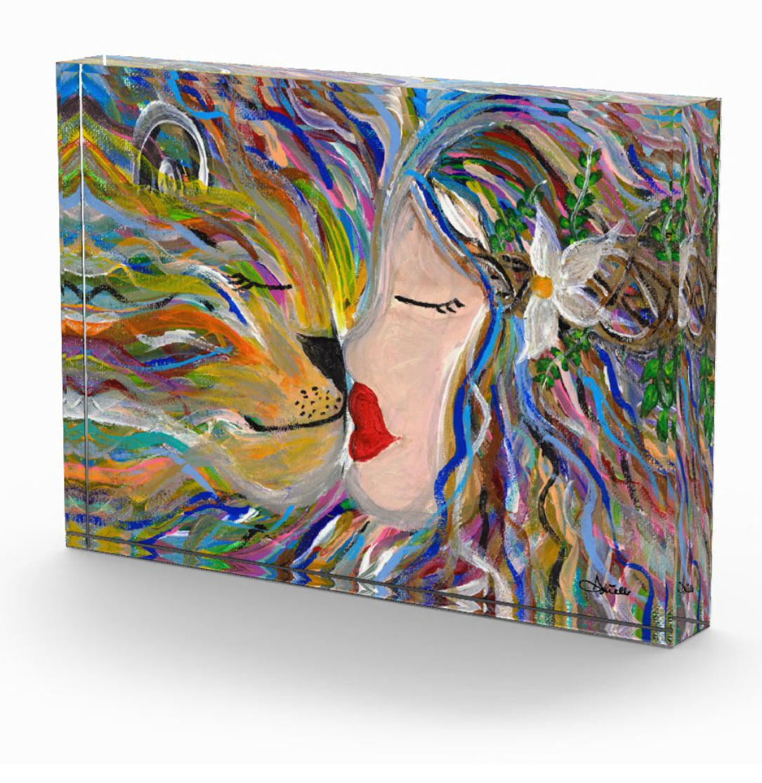 Lioness Acrylic Art Block
