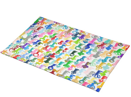 Rainbow Schissel Keys Challah Cover