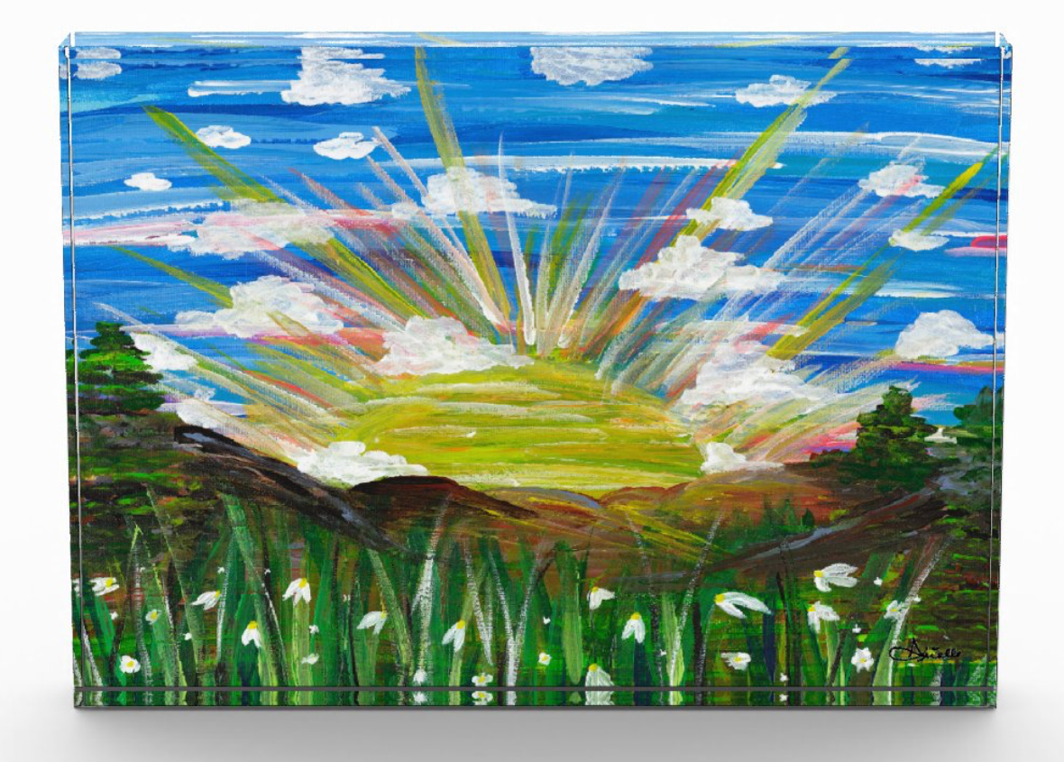 Bereshit Acrylic Art Block