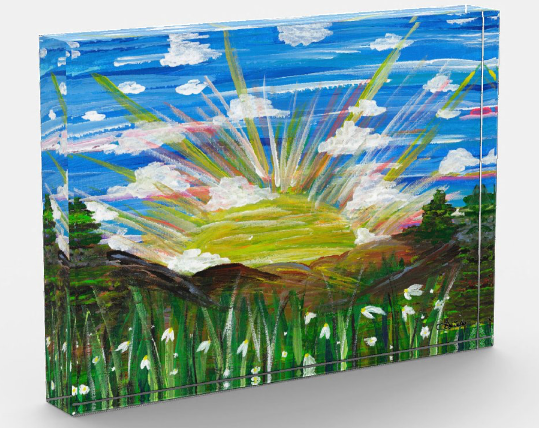 Bereshit Acrylic Art Block