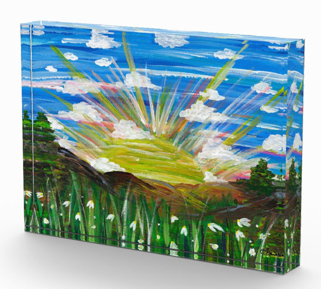 Bereshit Acrylic Art Block