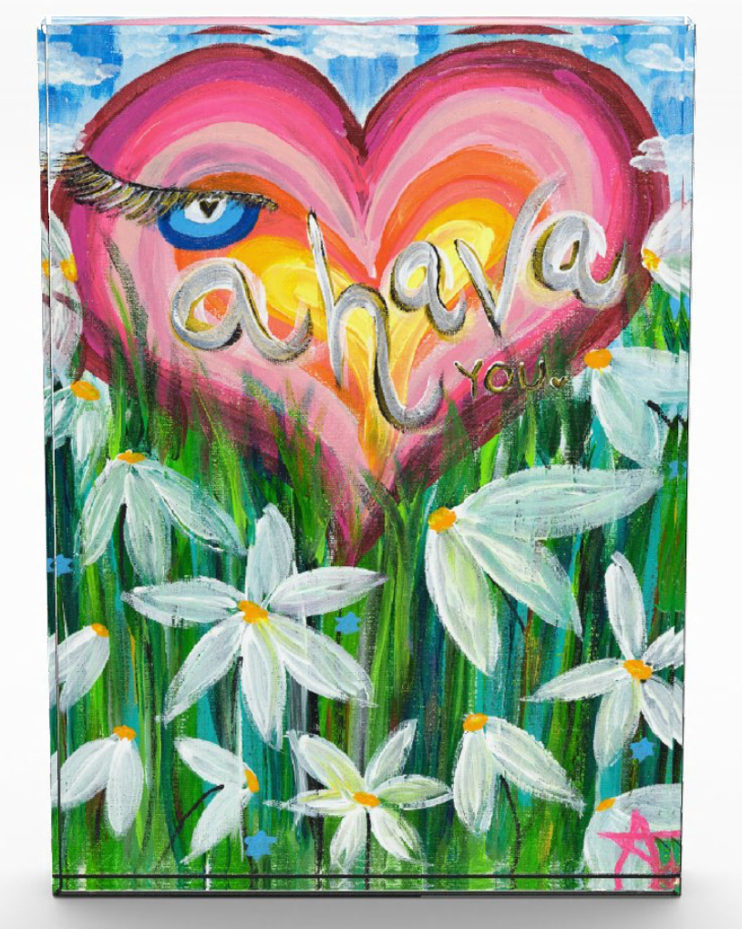 I Ahava You Acrylic Art Block