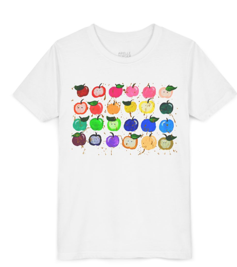 Kids Rainbow Apples Rosh Hashanah T-Shirt