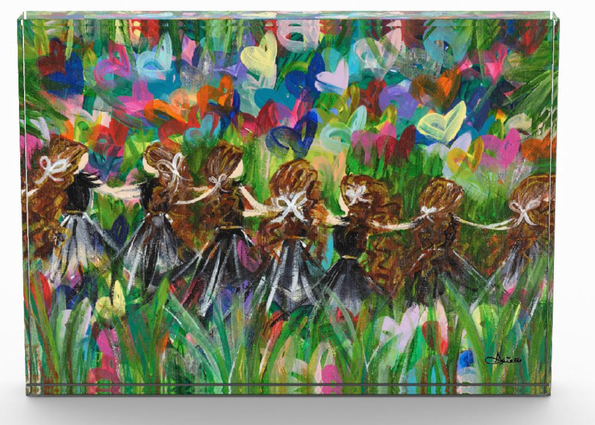 Bloom Where You Are Acrylic Art Block
