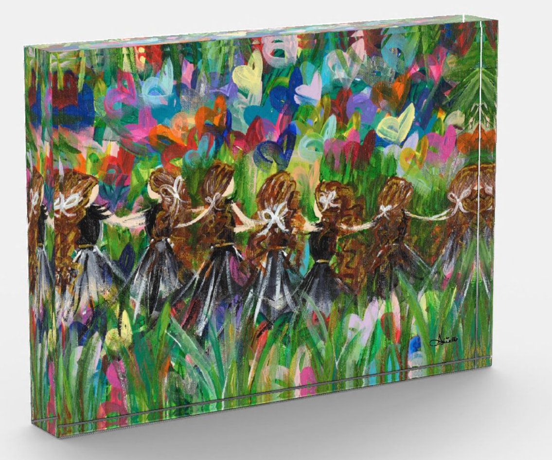 Bloom Where You Are Acrylic Art Block