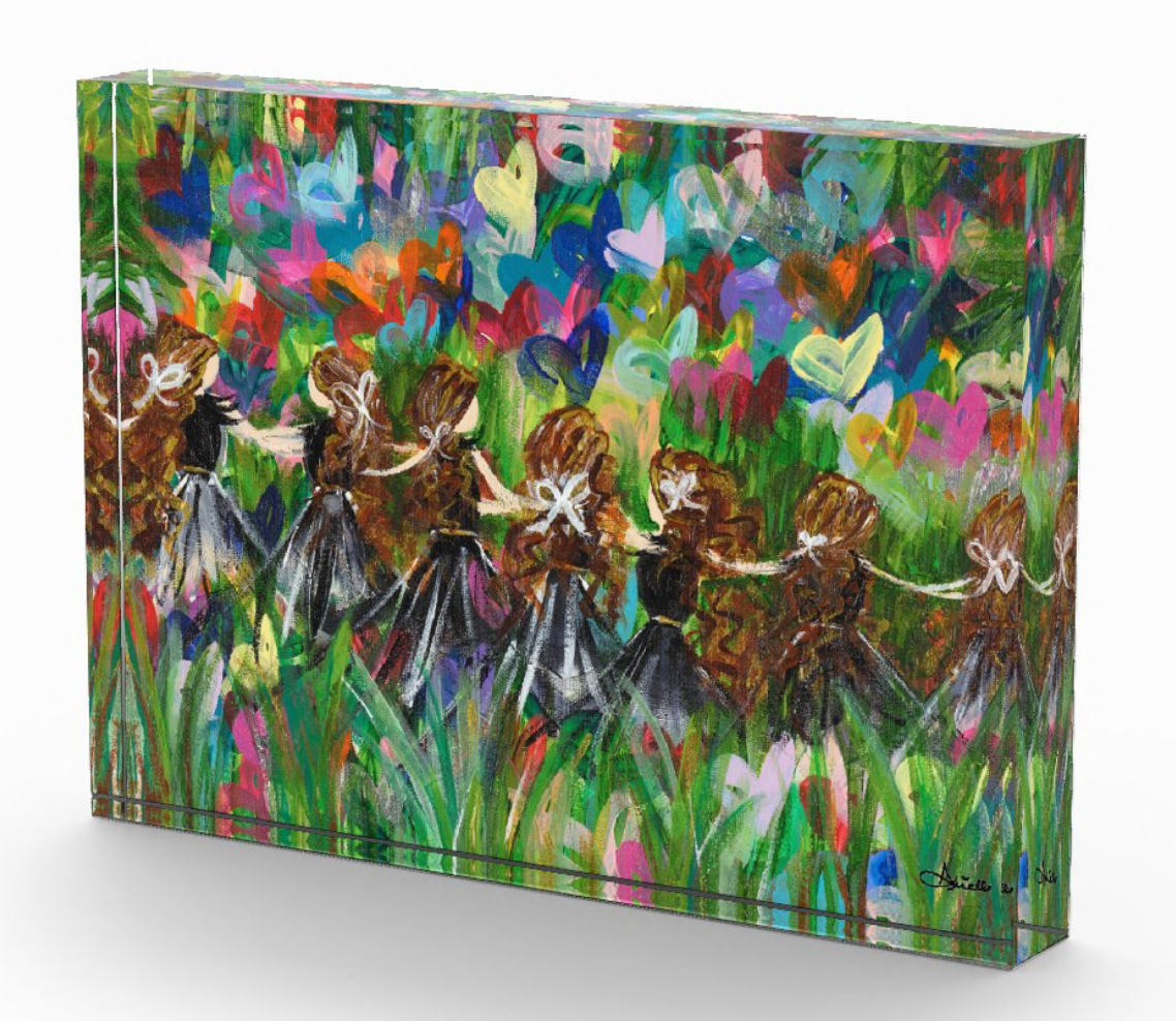 Bloom Where You Are Acrylic Art Block