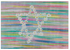 Daisy glass drip tray for a menorah or Shabbat table