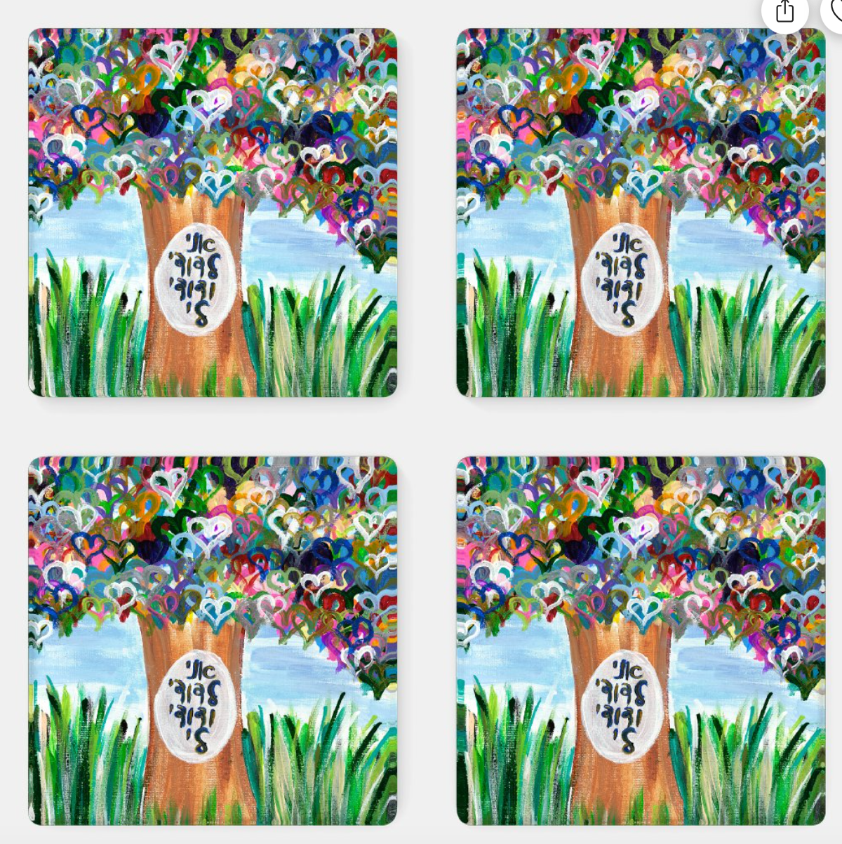 I Am My Beloved Acrylic Coasters - Set of 4