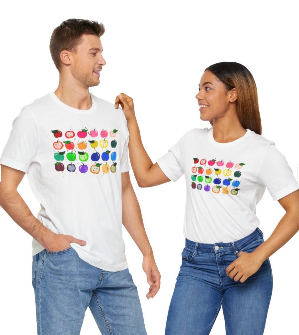 Rainbow Apples Rosh Hashanah Tee