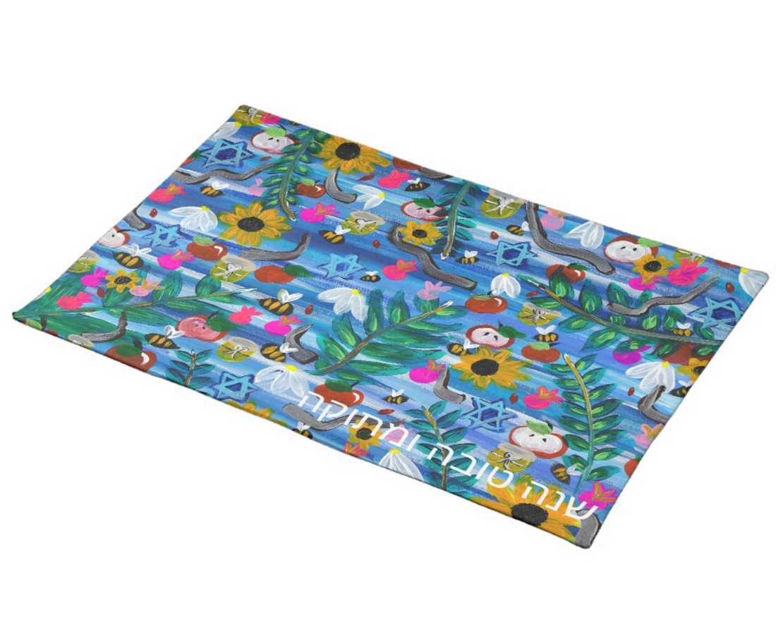 Rosh Hashanah Garden Party Challah Cover