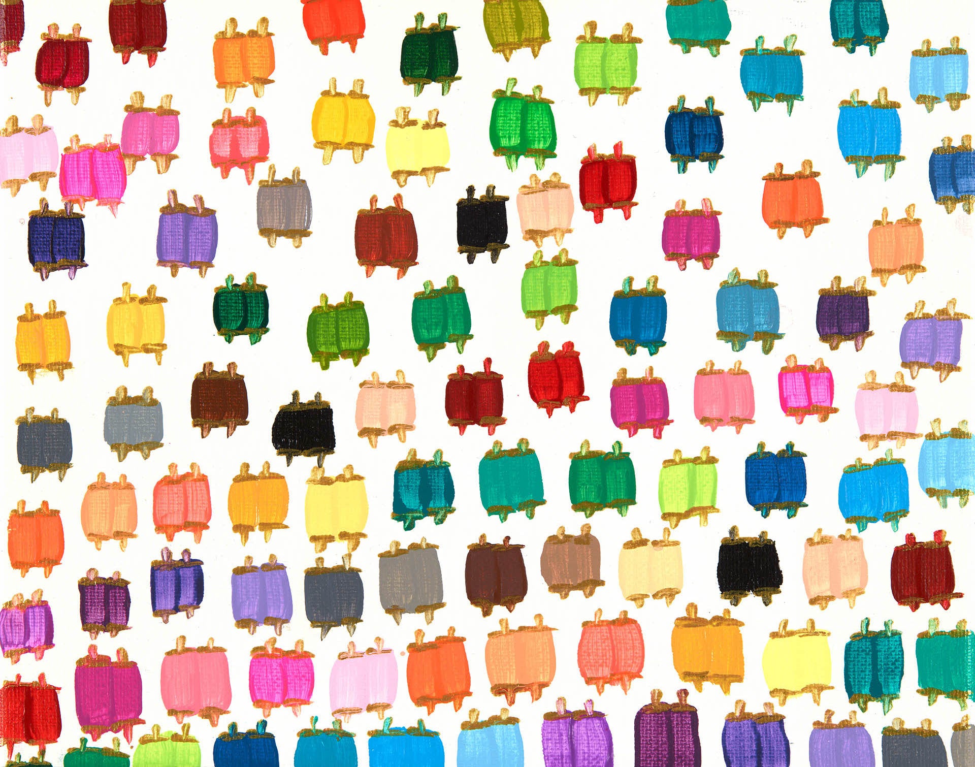 Rainbow Torahs Giclee Art Print