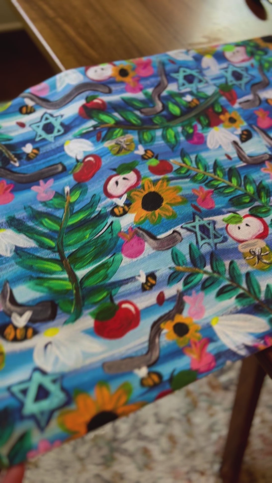 Rosh Hashanah Garden Party Table Runner