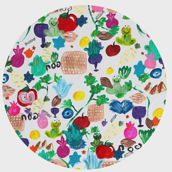 Artistic & Colorful Seder Plate