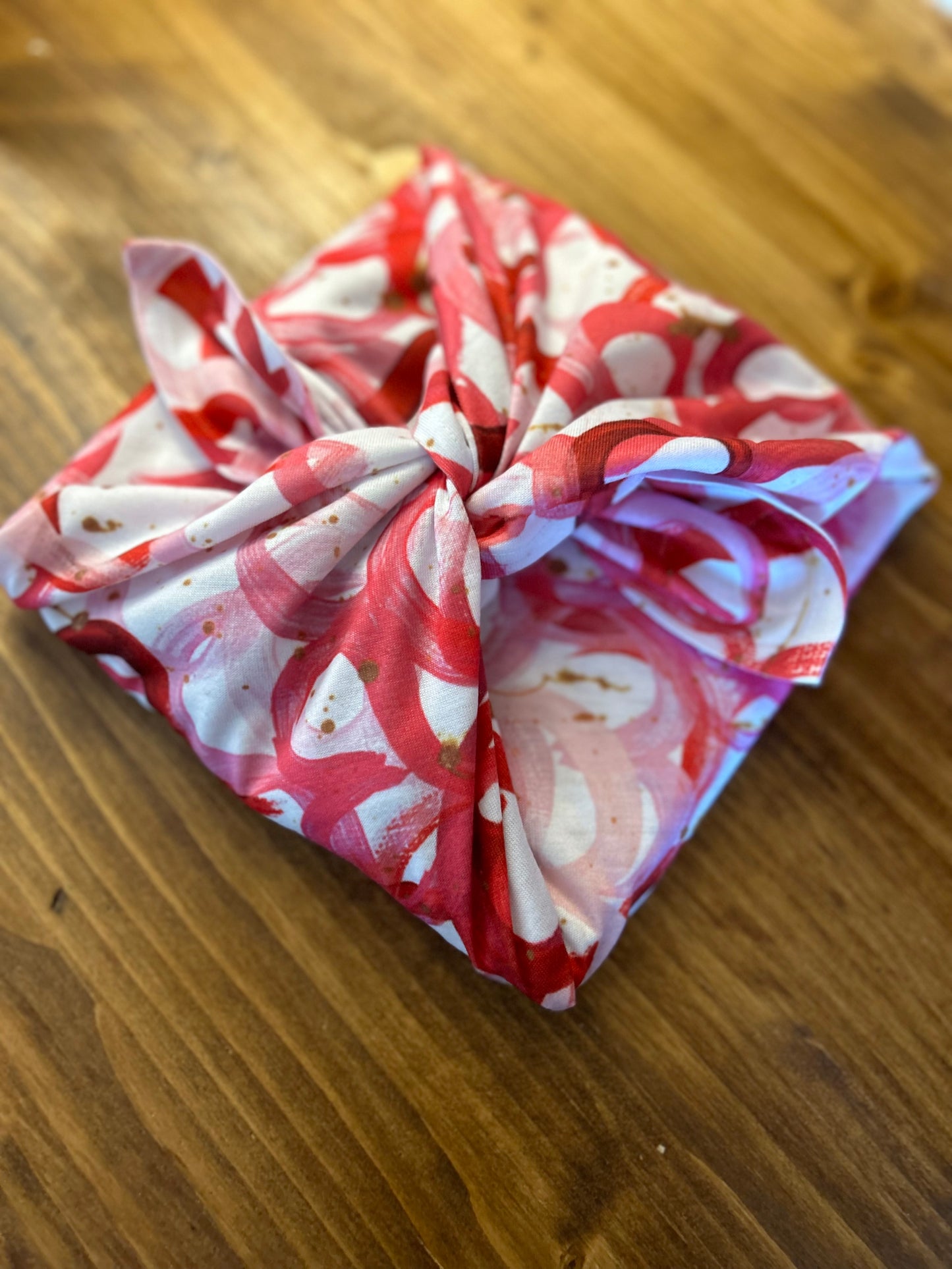 Pink and Red Hearts Matzah Cover