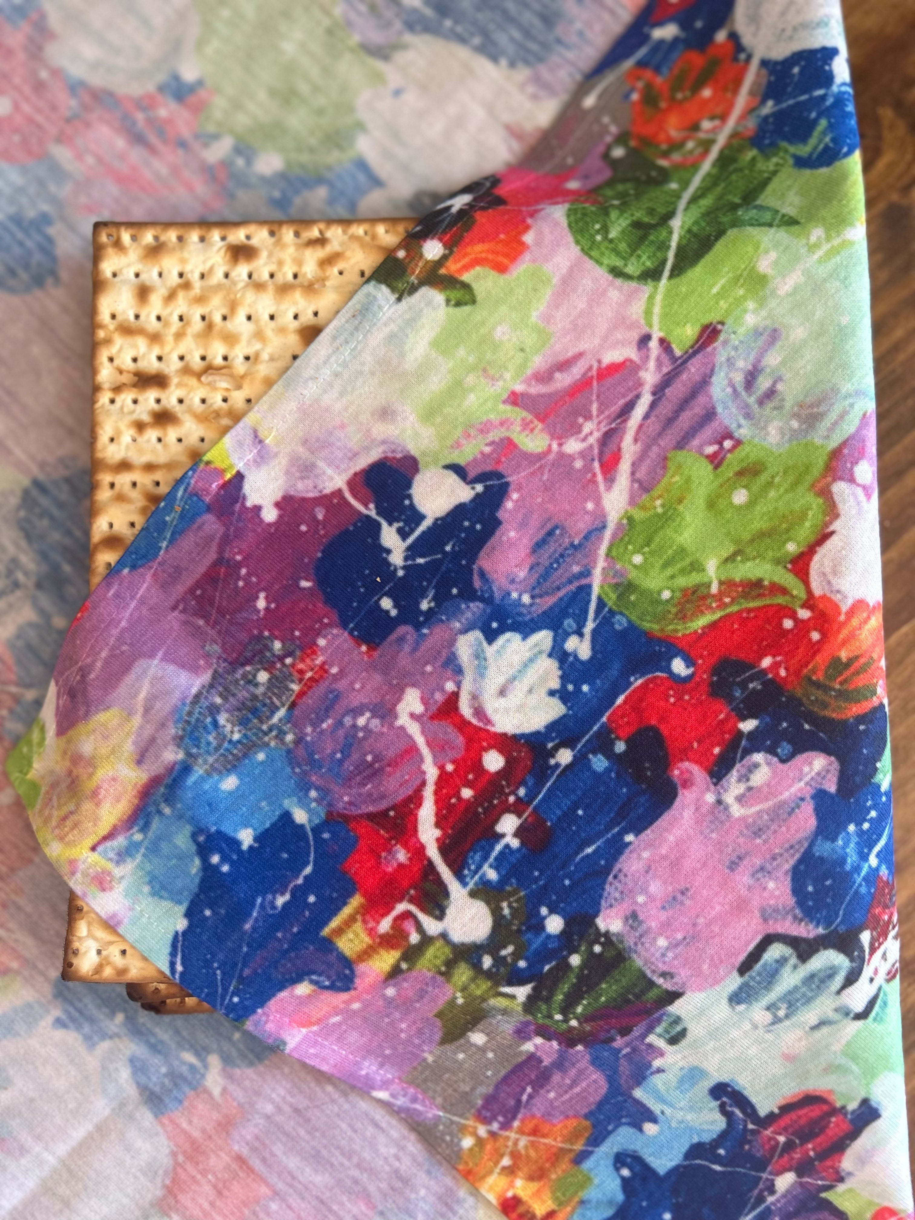 Hamsa Splatter Matzah Cover