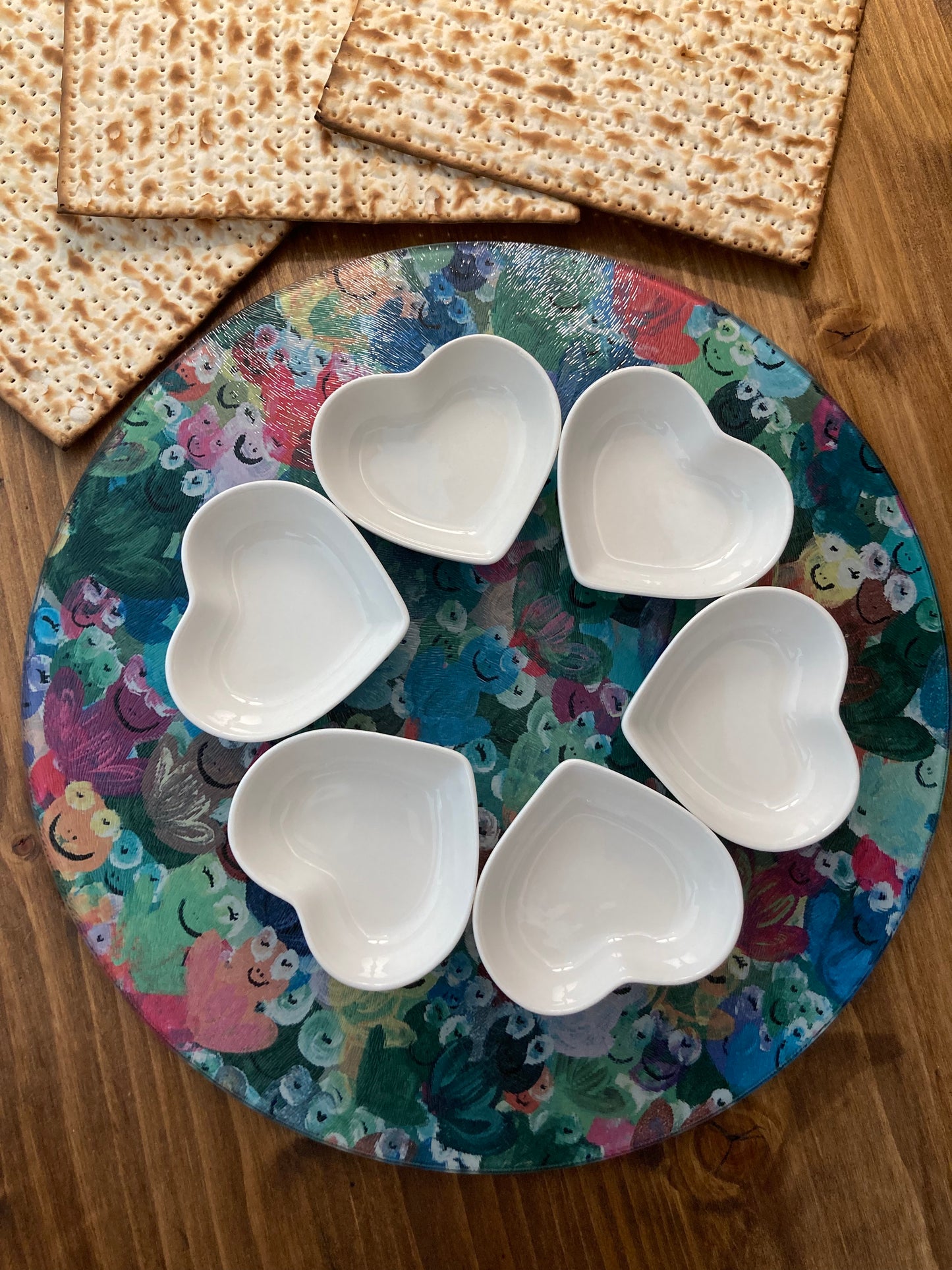 Rainbow Frogs Seder Plate