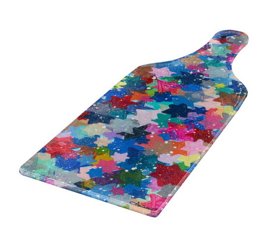 Jewish Stars Splatter Petite Cheese Board